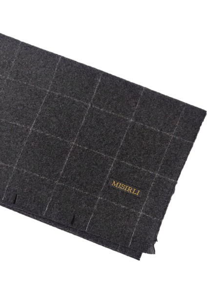 Mısırlı Eşarpları Erkek Yünlü Ekose Kaşkol ( Atkı )