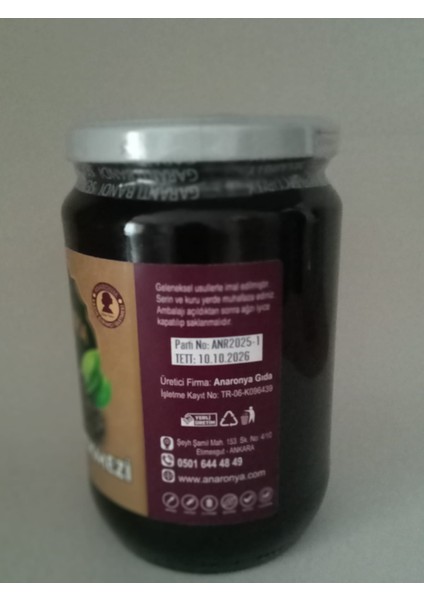 Aronya Pekmezi -720 Cl-Geleneksel Yöntemle Yapılmış modelleri