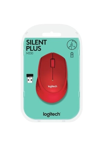 910-004911 M330 Kablosuz Kırmızı Silent