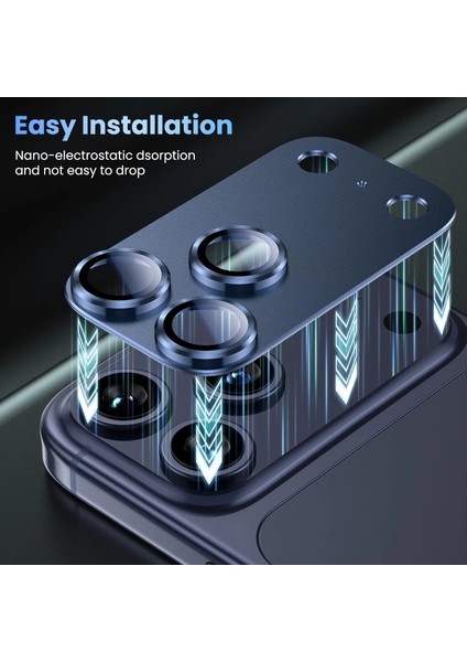 Apple iPhone 17 Pro Max Uyumlu Tam Kaplayan Kamera Lens modelleri