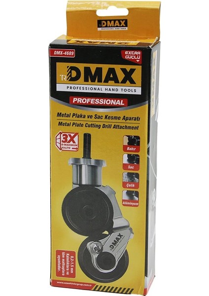 Matkapa Tak Kullan Metal Plaka - Sac Kesme Aparatı 0.2-1.5mm Kalınlıklara - Tüm Matkaplara Uyumlu (5148)