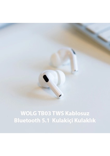 Wolg TB05 Tws Kablosuz Bluetooth 5.1 Kulakiçi KULAKLIK-(5775) - A298H520-M41298 fiyatları