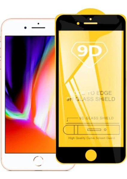 Ally iPhone 8 Plus -7 Plus 9d Full Glue Tempered Cam Ekran KORUYUCU-(5775) - A963H503-M46963