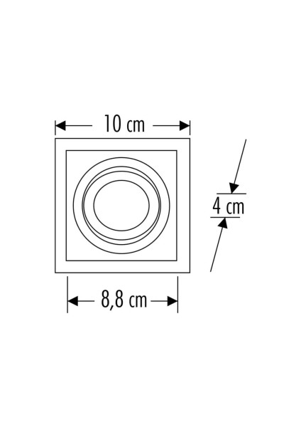 Cata Ct 5222 Beyaz (Siyah) Spot Kasası fiyatları