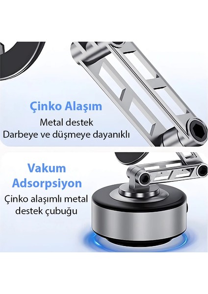 Ally X91 Manyetik Vakumlu Araç Telefon Tutucu Ayna-Cam-Araba Magsafe Araç Tutucu-( - A670H694-M83 modelleri