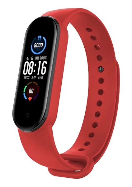 Ally Xiaomi Band 5 Akıllı Bileklik Için Silikon Kayış KORDON-(5775) - A276H698-M17276 modelleri