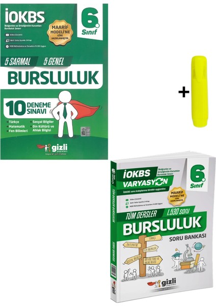 Gizli 6. Sınıf Iokbs Bursluluk 10 Deneme Sınavı ve Soru Bankası Maarif Model