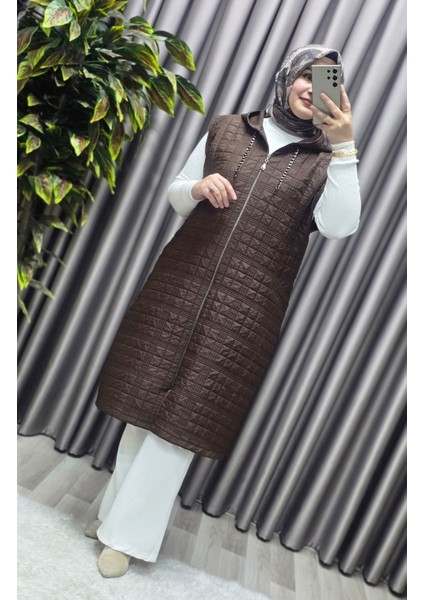 Kadın Giyim Büyük Beden 4031 Kapıtone Dik Cep Yelek fiyatları