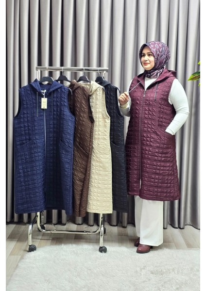 Kadın Giyim Büyük Beden 4031 Kapıtone Dik Cep Yelek fırsatları