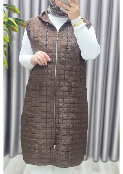 Kadın Giyim Büyük Beden 4031 Kapıtone Dik Cep Yelek indirimleri