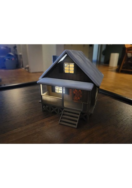 Minyatür Maket Ev, Ağaç Ev-Kar Kış Temalı fiyatları