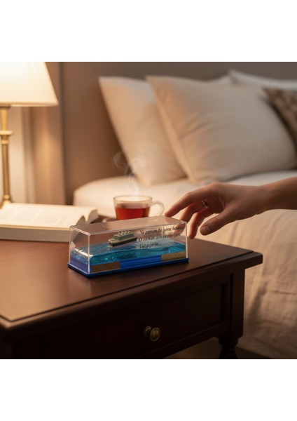 Kişiye Özel Yazılı Batmayan Aşk Gemisi Sevgililer Günü Hediyesi Titanik Kar Küresi modelleri