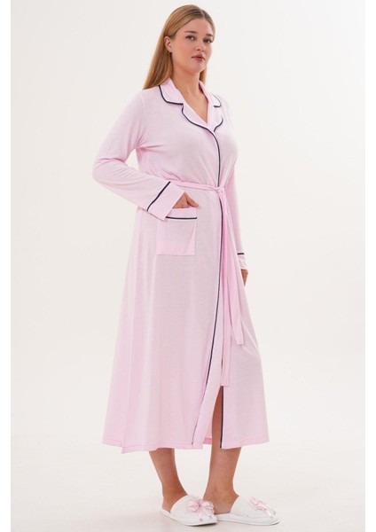 Mecit 6309 Pembe Kadın Uzun Sabahlık fiyatları