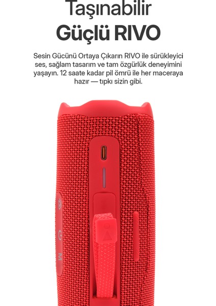 Rivo Siyah Taşınabilir Bluetooth Kablosuz Hoparlör 12 Saat Oynatma Çoklu Bağlantı modelleri