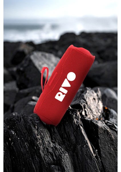 Rivo Siyah Taşınabilir Bluetooth Kablosuz Hoparlör 12 Saat Oynatma Çoklu Bağlantı fırsatları