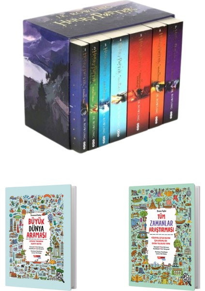 Harry Potter Kutulu Set (Büyük Dünya Araması - Tüm Zamanlar Araştırması Hediyeli)