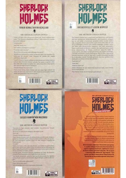 Sherlock Holmes Meşhur Müşteri-Baskerville'lerin Köpeği-Bakır Renkli Kayın Ağaçları-Sussex Vampiri'nin Macerası fiyatları