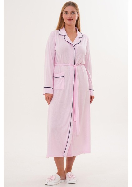 Mecit 6335 Pembe Kadın Sabahlık Gecelik Pijama 4'lü Set modelleri