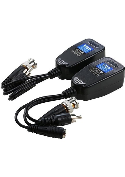 Bnc To RJ45 Video Balun - Power - Audio Konnektör PM-3899PVA