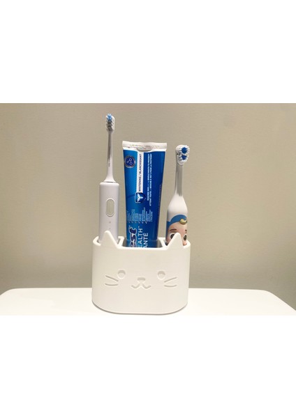 Kitty Diş Fırçası ve Macunu Tutucu fiyatları