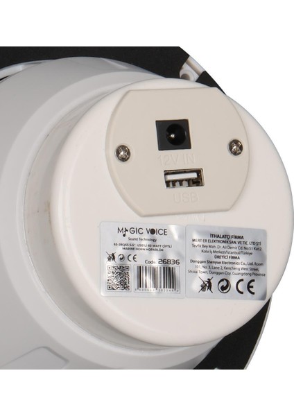 65-2BQ5S 6.5” Usb'li 60 Watt Çiftli Marine Horn Hoparlör fırsatları