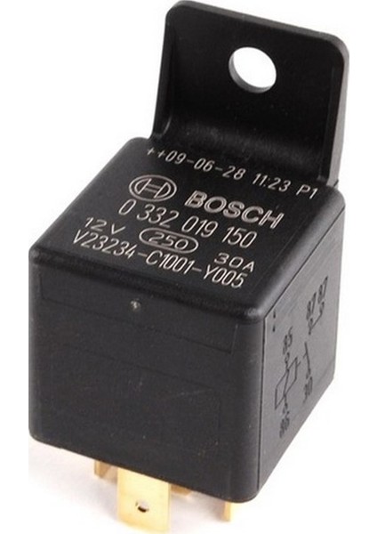 Bosch 5 Uçlu 30 A Tek Platin 12V Röle
