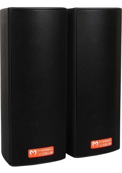 Mv-26 2x7.5 cm 50 Watt Komütatörlü Hat Trafolu Siyah Sütun Hoparlör (2'li Takım) fiyatları