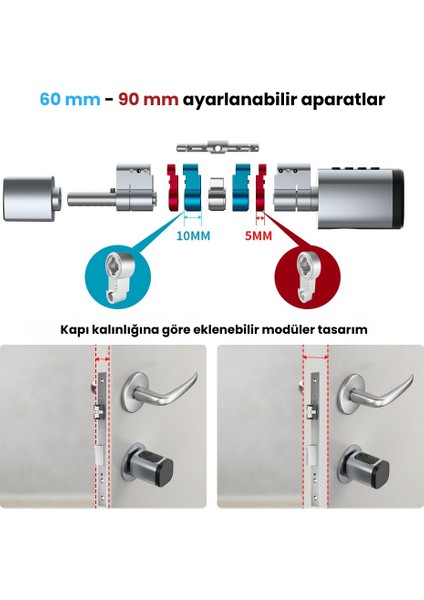 Bluetooth Akıllı Barel Kilit (Tuya, Smart Life Uyumlu ) indirimleri