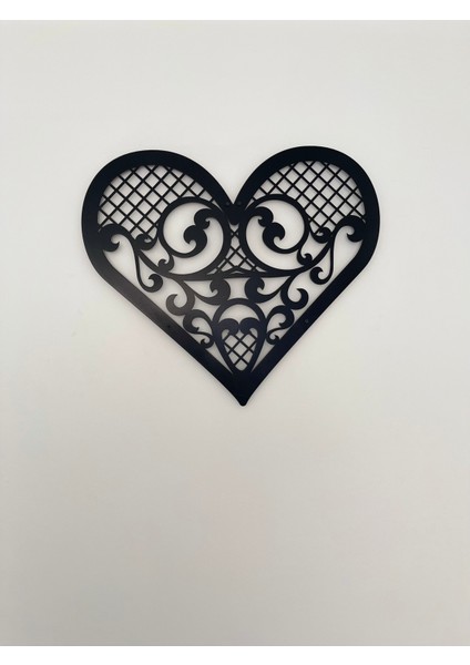 Desenli Kalp Figürlü Metal Tablo Iıı | Romantik Duvar Dekoru modelleri