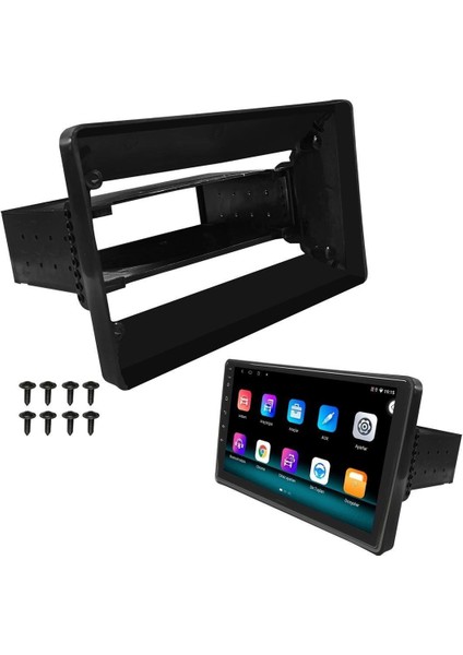 NV-4287 Üniversal 10.1" Android Oto Tablet Çerçevesi 1 Din Abs Plastik Siyah