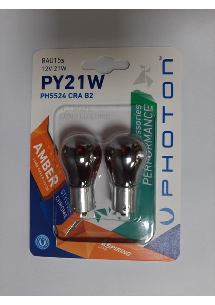 Yeni Photon Diadem Ampül Koyu Turuncu Amber Tek Duy Yakın Tırnak