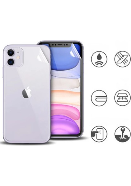 Iphone 11 6.1 Film Ön Arka Full Koruyucu Membran Nano Hidrojel Koruyucu SET-(5775) - A602H615-M59 modelleri