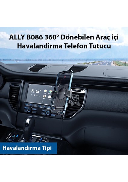 Ally B086 360° Dönebilen Araç Içi Havalandirma Telefon TUTUCU-(5775) - A146H640-M99146 modelleri