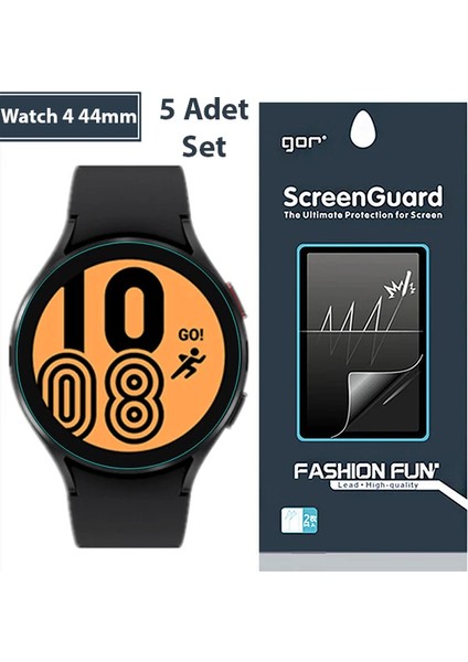 Gor Sm Galaxy Watch 4 44MM Darbe Emici Ekran Koruyucu 5 Adet SET-(5775) - A908H739-M77908