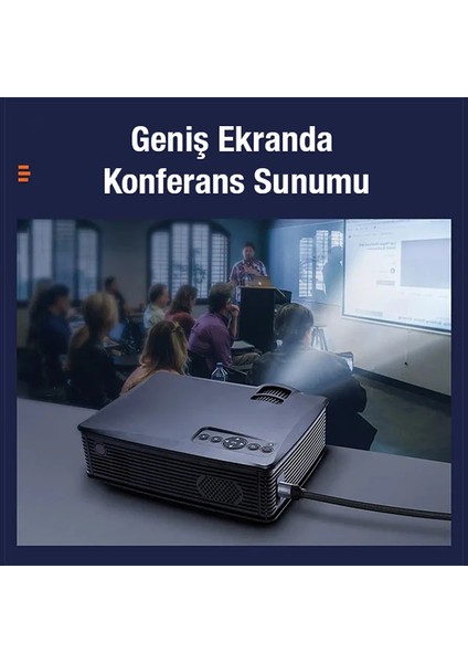 Baseus Enjoyment Series 4K Male To 4K Male HDMI Kablosu 50CM-(5775) - A716H697-M00716 indirimleri