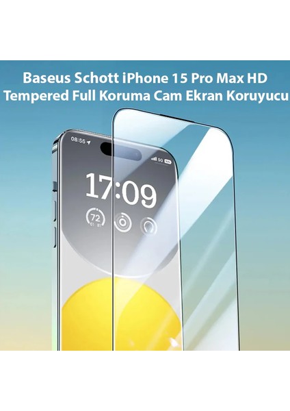 Baseus Schott iPhone 15 Pro Max Hd Tempered Full Koruma Cam Ekran KORUYUCU-(5775) - A096H830-M40096 fiyatları