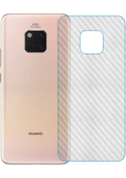 Huawei Mate 20 Pro Şeffaf Karbon Fiber Kaplama STICKER-(5775) - A591H801-M10591