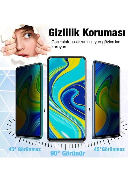 Ally Sm Galaxy M31S 3D Full Privacy Gizlilik Tempered Cam Ekran KORUYUCU-(5775) - A608H945-M49608 modelleri
