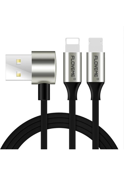 Floveme 2 In1 Iphone 14-13-1211 ve Micro USB Şarj KABLOSU-(5775) - A630H398-M77630 fiyatları
