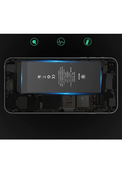 Baseus Iphone 6 Plus 3400 Mah Yüksek Kapasite Pil BATARYA-(5775) - A436H610-M80436 indirimleri