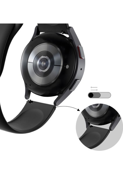 Huawei Watch Gt6 Gt6 Pro 46MM Uyumlu Standart Klasik Spor Silikon Kordon 22MM Kayış