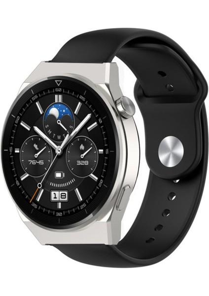 Huawei Watch Gt6 Gt6 Pro 46MM Uyumlu Standart Klasik Spor Silikon Kordon 22MM Kayış