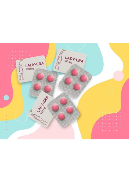 Lady-Era Bayanlara Destekleyici Istek Arttırıcı 12 Adet Tablet