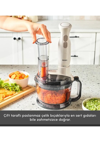 PRO-2000W Turbo Doğrayıcı, Dilimleme Rondo, Blender - Ikili Çelik Mikser, Buz Kırıcı Mutfak Robotu fiyatları