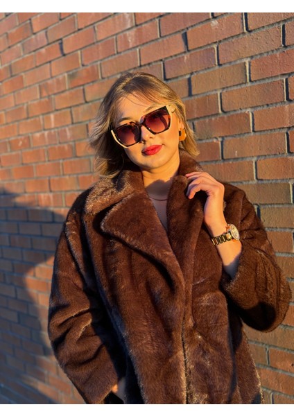 Ekstra Yumuşak Doku Dolgun Kancalı Uzun Kürk Kaban modelleri