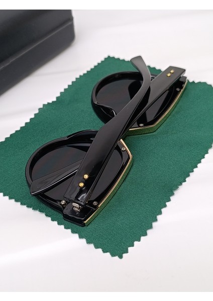 Kadın Güneş Gözlüğü Siyah Yuvarlak Çerçeve UV400 indirimleri