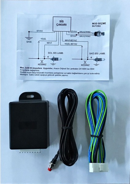 Sis Çakar Modülü 8 Fonksiyonlu Butonlu