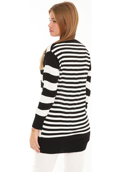 Ince Triko Hırka Çizgili Desen indirimleri