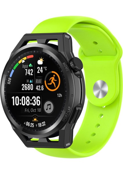 Huawei Watch Gt6 Gt6 Pro 46MM Uyumlu Standart Klasik Spor Silikon Kordon 22MM Kayış