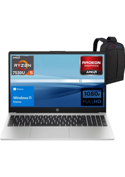 255 G10 Amd Ryzen 5 7530U 32GB 1tb SSD 15.6" Full Hd Windows 11 Home Taşınabilir Bilgisayar - Webzone Çanta Wz9